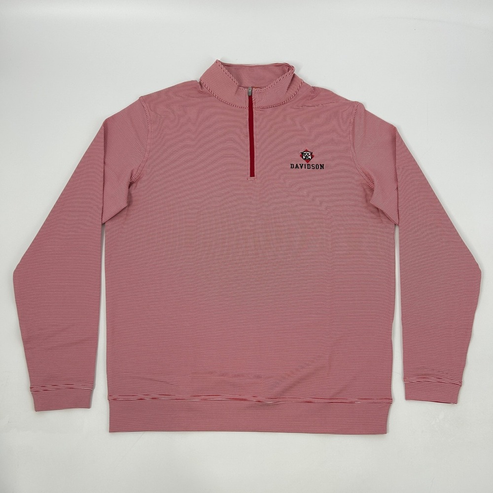 Peter Millar Perth Sugar Davidson Wildcats Shirt Men M Red White Stripes NEW